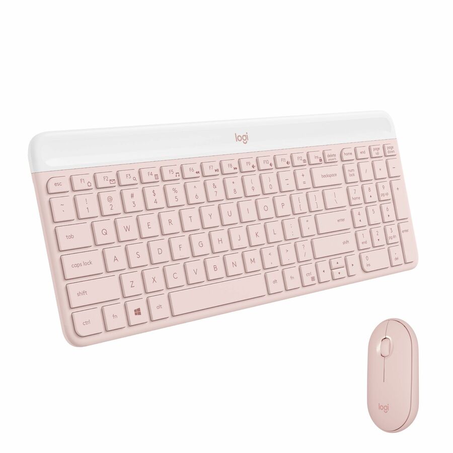 Logitech 920-011311 Slim Wireless Keyboard and Mouse Combo MK470 (Rose)