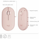 Logitech 920-011311 Slim Wireless Keyboard and Mouse Combo MK470 (Rose)