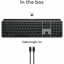 Logitech 920-011621 MX Keys S for Mac, Wireless Keyboard - Space Gray
