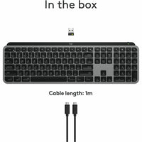 Logitech 920-011621 MX Keys S for Mac, Wireless Keyboard - Space Gray
