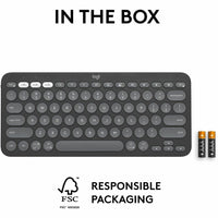 Logitech 920-011775 K380s Pebble Keys 2 Keyboard (Tonal Graphite)