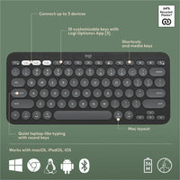 Logitech 920012200 Pebble 2 Combo for Mac, Wireless Keyboard and Mouse