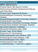 Logitech 920-012274 MX Keys S Combo - Performance Wireless Keyboard and Mouse