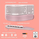 Logitech 920-012276 Wave Keys Wireless Ergonomic Keyboard w/ Cushioned Palm Rest