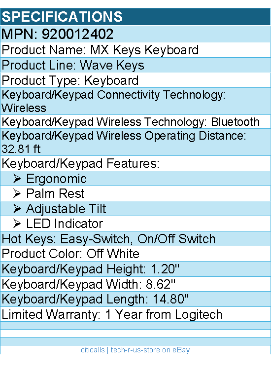 Logitech 920012402 Wave Keys for Mac, Wireless Ergonomic Keyboard - Off-white