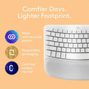 Logitech 920012402 Wave Keys for Mac, Wireless Ergonomic Keyboard - Off-white