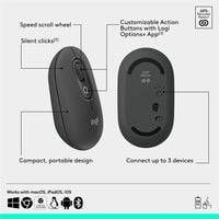 Logitech 920-013103 POP ICON COMBO, Bluetooth Keyboard and Mouse Combo