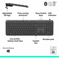 Logitech 920-013271 Signature Slim MK955 Combo - Wireless Keyboard and Mouse