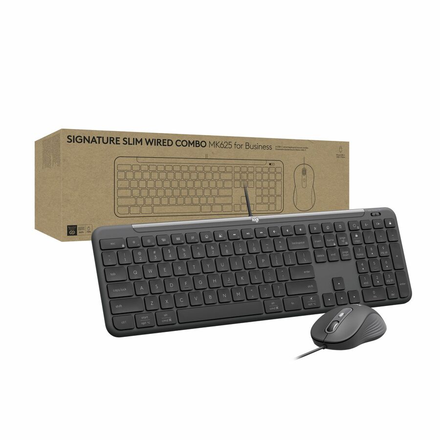 Logitech 920-013303 Signature Slim Wired Combo MK625 Keyboard & Mouse