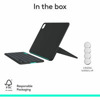Logitech 920-013369 Flip Folio Keyboard Case for iPad Pro 11-inch (M4 & M5)
