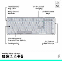 Logitech 920-013576 Alto Keys K98M Wireless Mechanical Keyboard