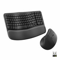 Logitech 920-013610 Wave Keys & Lift Vertical - Wireless Keyboard & Mouse Combo