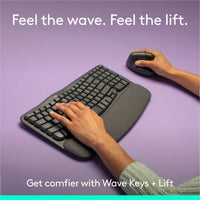 Logitech 920-013610 Wave Keys & Lift Vertical - Wireless Keyboard & Mouse Combo