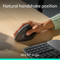 Logitech 920-013610 Wave Keys & Lift Vertical - Wireless Keyboard & Mouse Combo