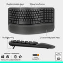 Logitech 920-013610 Wave Keys & Lift Vertical - Wireless Keyboard & Mouse Combo