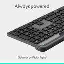 Logitech 920-013755 Signature Slim Solar Wireless Keyboard - Bluetooth
