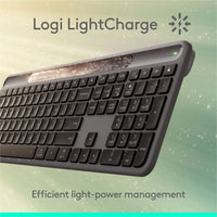 Logitech 920-013755 Signature Slim Solar Wireless Keyboard - Bluetooth