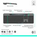 Logitech 920-013755 Signature Slim Solar Wireless Keyboard - Bluetooth