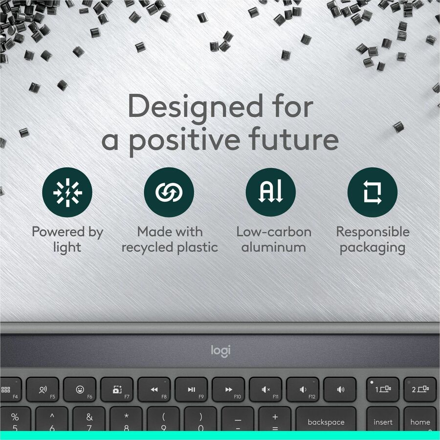 Logitech 920-013755 Signature Slim Solar Wireless Keyboard - Bluetooth