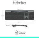Logitech 920-013755 Signature Slim Solar Wireless Keyboard - Bluetooth