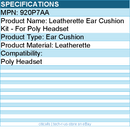 HP Poly 920P7AA Leatherette Ear Cushion Kit - For Poly Headset