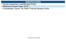 HP Retail 92Q81AA#ABA Epson PS-190 50W AC ADPT USA/CAN English