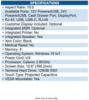 Custom America 935KY460X00L33 Ascent 15.1-inch Standard, J6412, 8GB, 128GB