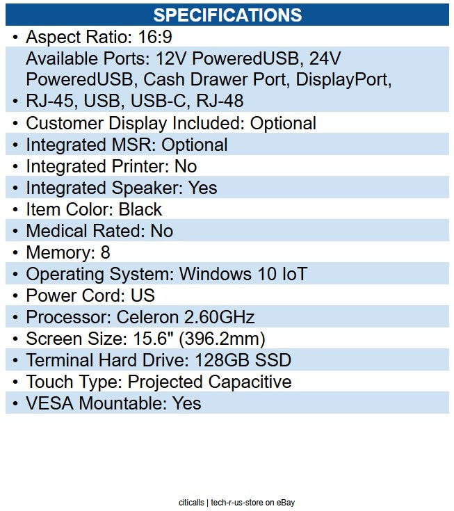 Custom America 935KY460X00L33 Ascent 15.1-inch Standard, J6412, 8GB, 128GB