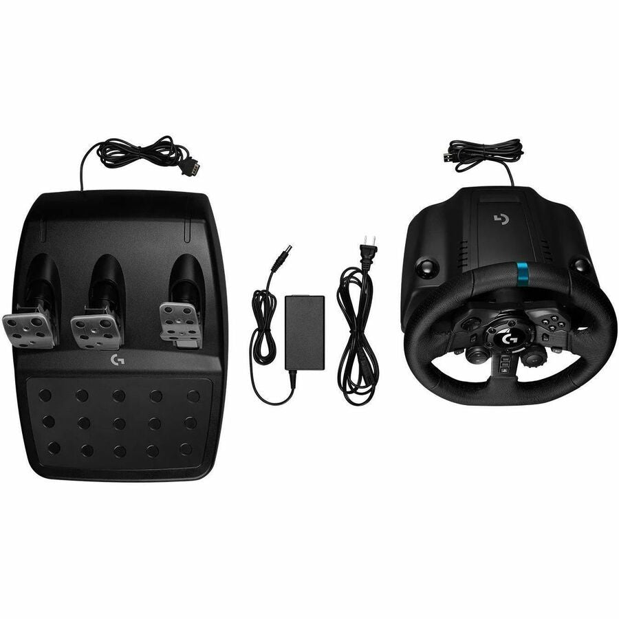 Logitech 941000147 G923 Gaming Pedal/Steering Wheel - Cable - USB - Black