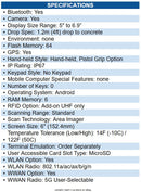 Datalogic 944950003 Memor 17 Handheld Terminal 5G, 4G, 3G, 2G6 GB RAM - 64 GB