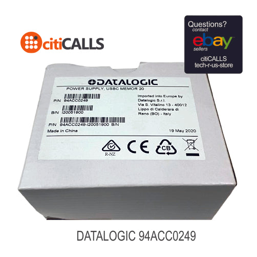 Datalogic 94ACC0249 Memor 20 Power Supply Quick Charge 3A 18W USB Device/Dock
