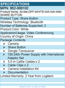 Logitech 952-000102 Scribe Share Button - White for Video Conferencing