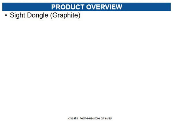 Logitech 952-000151 Sight Dongle, USB, Graphite