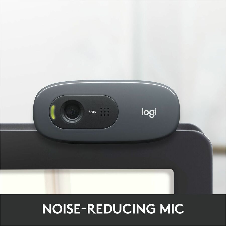 Logitech 960-000694 C270 HD Webcam with noise-reducing mics for video calls