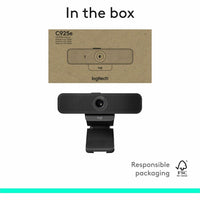 Logitech 960-001075 C925e Business Webcam, HD 1080p/30fps Video