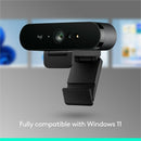 Logitech 960001105 Brio 4K Webcam for Business, biometrics login