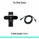 Logitech 960001105 Brio 4K Webcam for Business, biometrics login