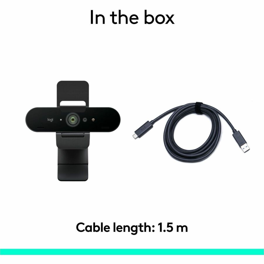 Logitech 960001105 Brio 4K Webcam for Business, biometrics login