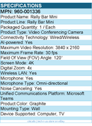 Logitech 960-001336 Rally Bar Mini All-In-One Video Bar for Small to Medium Room