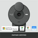 Logitech 960-001414 Brio 305 Full HD 1080P Webcam with Privacy Shutter