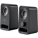 Logitech 980-000802 Multimedia Speakers Z150 w/ Clear Stereo Sound - Black
