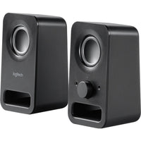 Logitech 980-000802 Multimedia Speakers Z150 w/ Clear Stereo Sound - Black