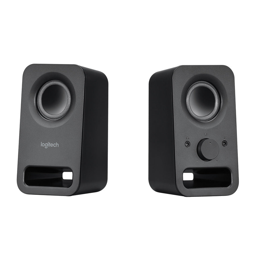 Logitech 980-000802 Multimedia Speakers Z150 w/ Clear Stereo Sound - Black