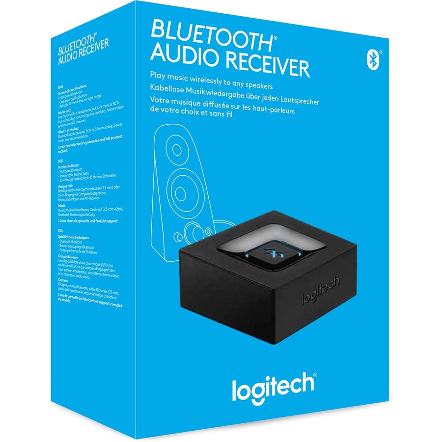Logitech 980-000910 Bluetooth Audio Adapter - 49.21 ft Operating Range