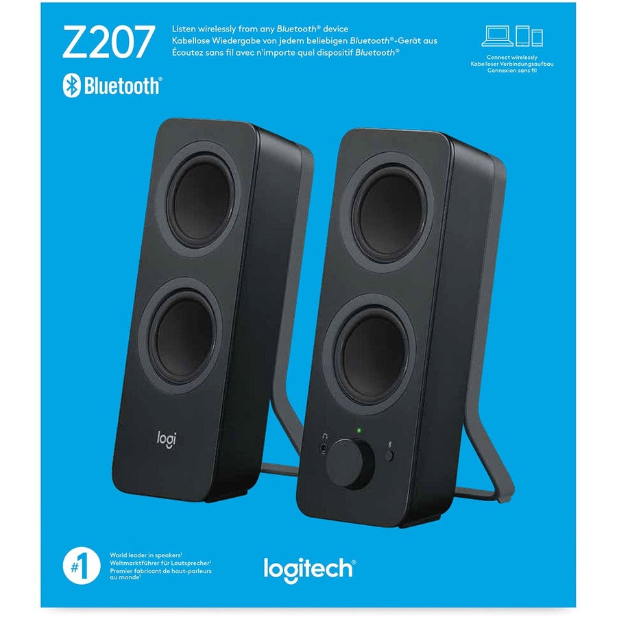 Logitech 980-001294 Z207 Bluetooth Speaker System - 5 W RMS