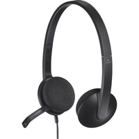 Logitech 981-000507 USB Headset H340 - Wired - Over-the-head - Black