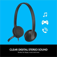 Logitech 981-000507 H340 USB Headset with Noise-Cancelling Mic