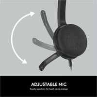 Logitech 981-000507 H340 USB Headset with Noise-Cancelling Mic