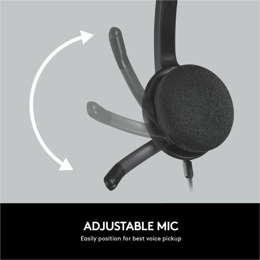 Logitech 981-000507 H340 USB Headset with Noise-Cancelling Mic