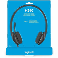 Logitech 981-000507 H340 USB Headset with Noise-Cancelling Mic